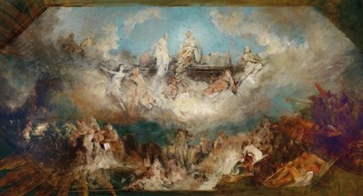 De ondergang van de Nibelungen schat in de Rijn door Hans Makart